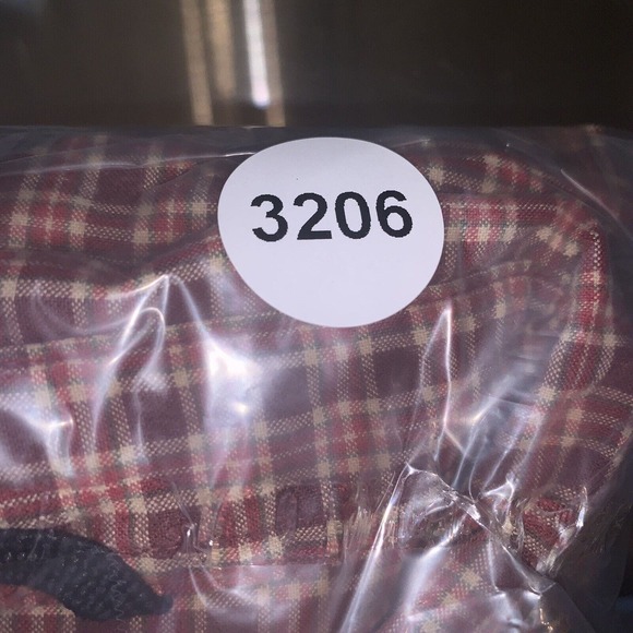 Men’s Abercrombie and Fitch Vintage Red Plaid Flannel Button Down Shirt‎ Large - Picture 9 of 9